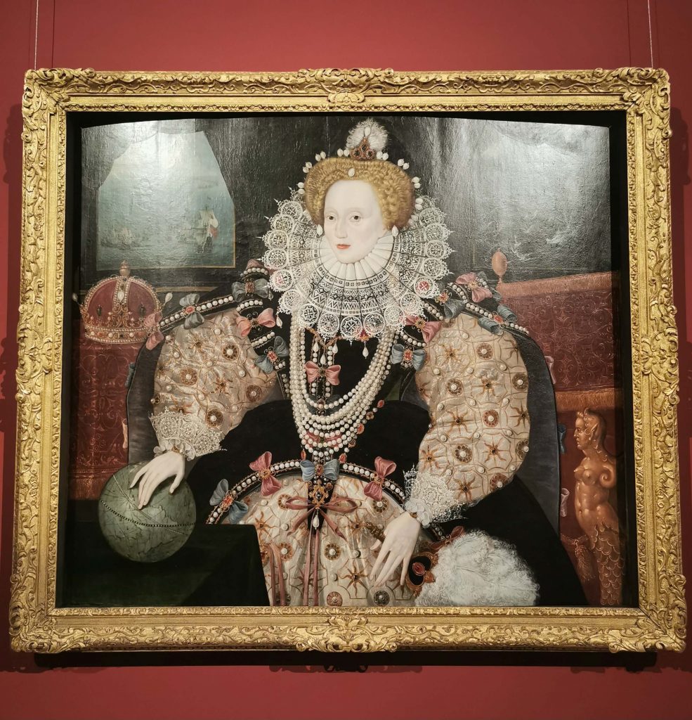 Gemälde von Queen Elizabeth I im National Maritime Museum in Greenwich London